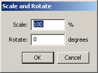 New scale and rotate dialog