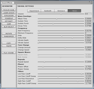 usfxr Sound Generator